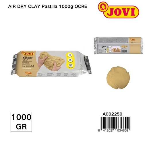 [A002250] Pasta de modelar JOVI 1000 g color ocre - Artículos de manualidades y modelado