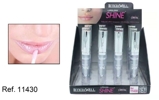 [8435433211792] Lip gloss shine cristal 12 unidades 11430 LW - Cosméticos labiales