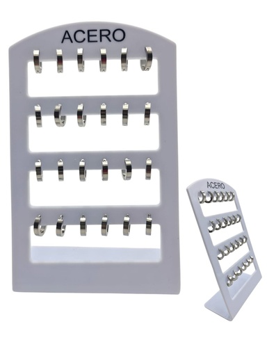 [EH3576] Pendientes de acero 12 piezas NS - Accesorios de bisutería