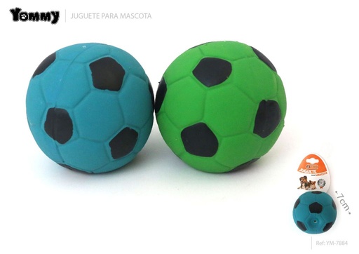 [YM7884] Juguete de látex balón de fútbol 7 cm - Juguetes para mascotas