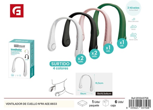 [201243756] Ventilador de cuello Nº RII AEE: 8833 - Ventiladores personales para verano