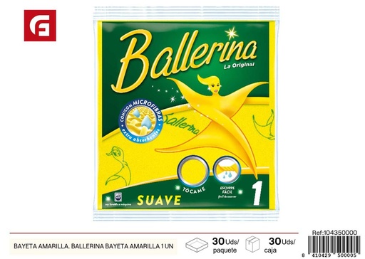 [104350000] Bayeta amarilla individual Ballerina - Accesorios de limpieza