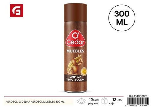 [104360031] Aerosol de limpieza O´Cedar 300 ml - Aerosoles de limpieza