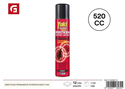 [110208131] Insecticida permanente para cucarachas RATREROS 520 cc YUKI - Productos de limpieza e insecticidas