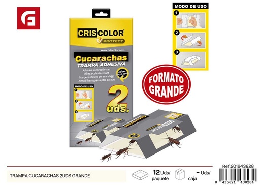 [201243828] Trampa para cucarachas grande (2 unidades) - Productos de limpieza e insecticidas