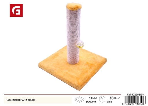 [302903158] Rascador para gato - Juguetes para gatos y cuidado de mascotas