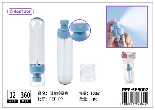 [565002] Botella de spray invertido de 100 ml - Accesorios de belleza y frascos