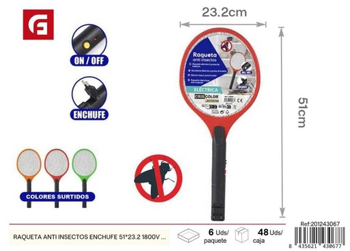 [201243067] Lámpara anti insectos enchufe 51x23.2 1800V STD - Antimosquitos