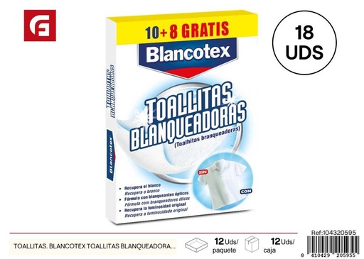 [104320595] Toallitas blanqueadoras Blancotex 10+8 unidades - Productos de cuidado personal y toallitas