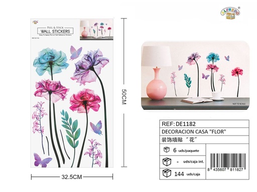[DE1182] Decoración para el hogar "Flor" 32x50 cm - Decoración y estilo