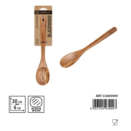 [0233958] Cuchara de acacia 30x6cm - Utensilios de cocina y accesorios
