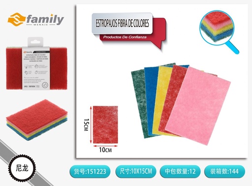 [151223] Bayetas blancas de colores 5 piezas - Productos de limpieza