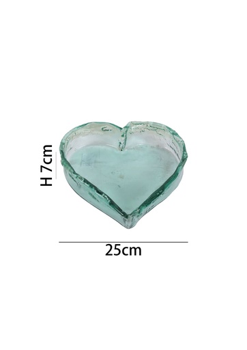 [A11325-8435525760368] Corazón D25 H7 cm - Jarrones y floreros de vidrio