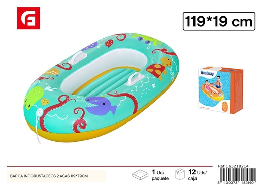 [163218214] Barca inf crustáceos 2 asas 119*79 cm - Juguetes de verano inflables