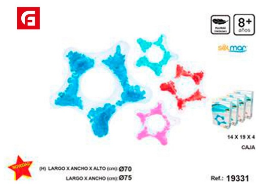 [163204014] Círculo salvavidas circular estrella con producto - Accesorios de verano