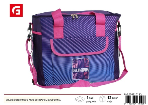 [200913143] Bolso isotérmico de 2 asas 36*23*31 cm California - Utensilios de cocina y transporte