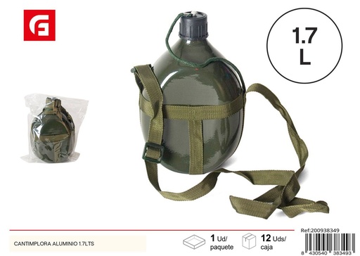 [200938349] Cantimplora de aluminio 1.7 litros - Utensilios de cocina para camping