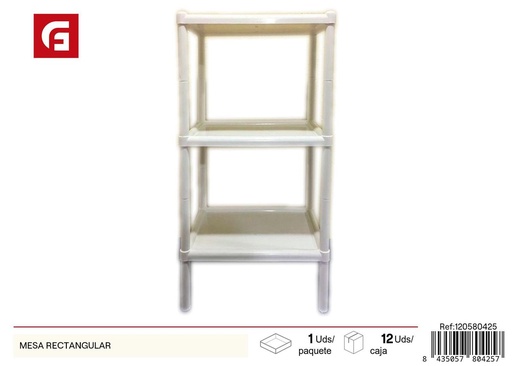 [120580425] Mesa rectangular de plástico - Mobiliario práctico y versátil
