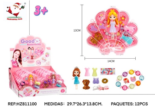 [189881110] Juego de muñeca y accesorios en concha - Juguetes creativos