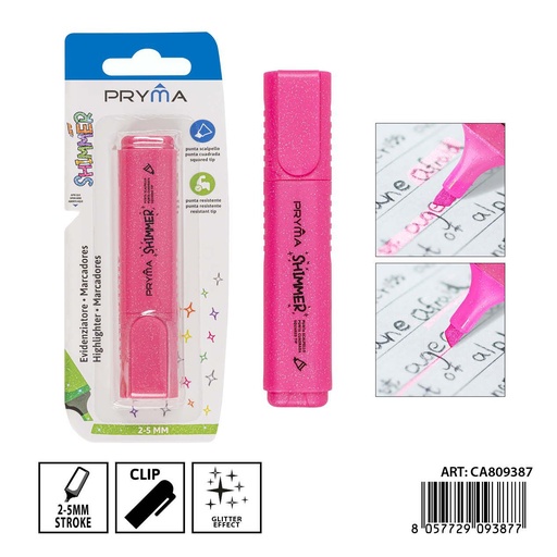[0238544] Subrayador fluo con purpurina 2/5 mm - Material de escritura y manualidades