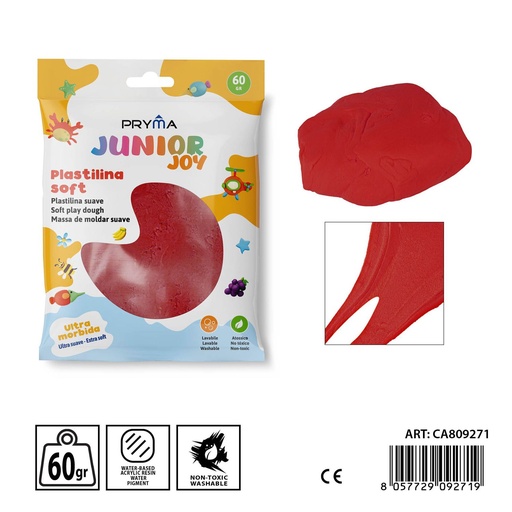 [0238318] Plastilina 60g roja - Arcilla y manualidades