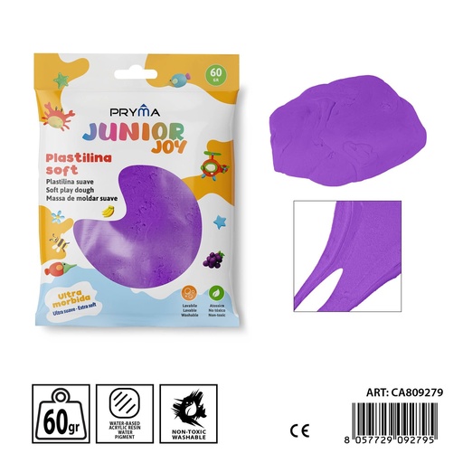 [0238326] Plastilina 60g morado - Manualidades y papelería creativa