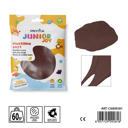 [0238328] Plastilina 60g marrón - Arcilla y manualidades