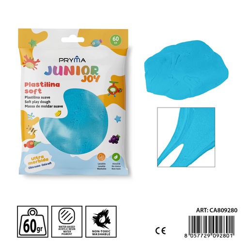 [0238327] Plastilina 60g azul celeste - Herramientas de manualidades