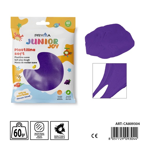 [0238334] Plastilina 60g morado oscuro - Arcilla y manualidades