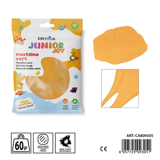 [0238335] Plastilina 60g naranja claro - Arcilla y manualidades
