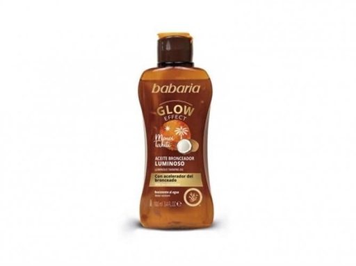 [8410412490351]  Aceite Efecto Glow Babaria 100ml - Crema y aceite para el sol