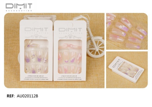 [8435693874119]  Uñas Postizas 12/u AU020112B - Uñas artificiales y postizas para adultos