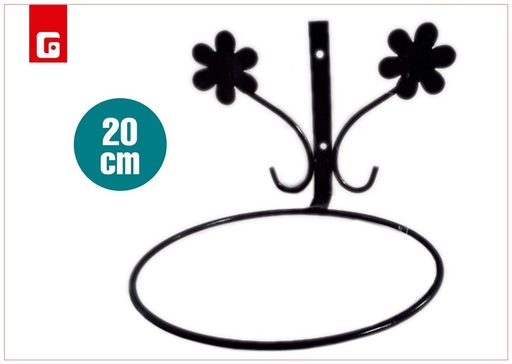 [313515009] Soporte maceta pared 20cm - Accesorios de jardinería