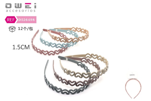 [8428947264989] Diadema de 1.5 cm 12 unidades DI26498 - Accesorios para el cabello