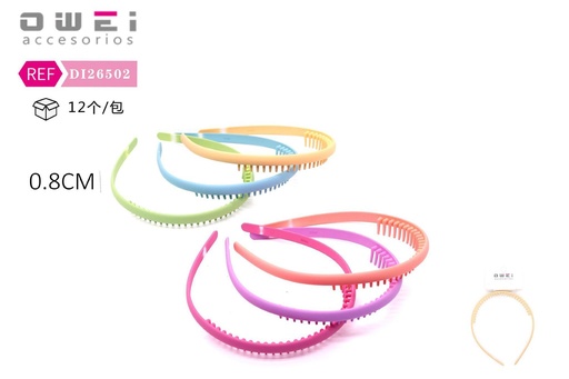[8428947265023] Diadema de 1.5 cm 12 unidades DI26502 - Accesorios para el cabello