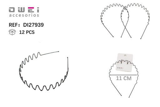 [8428947279396] Diadema 12 unidades - Accesorios para el cabello
