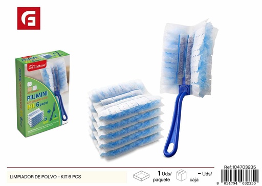 [104703235] Limpador de polvo - Kit 6 piezas - Accesorios de limpieza