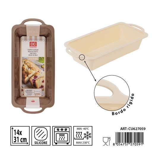 [0233933] Molde de silicona tarta 14x31 cm - Utensilios de cocina y repostería