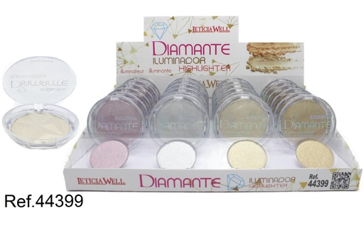[8435433229735] Iluminador en polvo diamante 24 unidades - Cosméticos y productos de maquillaje