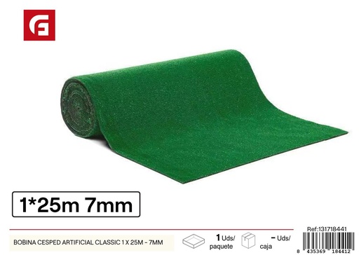 [131718441] Bobina césped artificial Classic 1 x 25m - Grosor 7mm