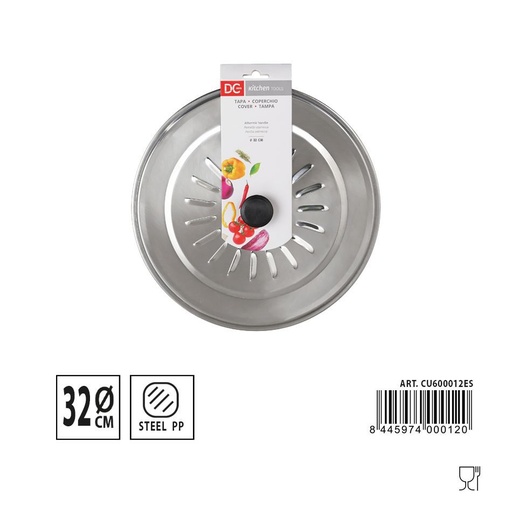 [A000119] Tapa de sartén de 32 cm - Accesorios de cocina y utensilios