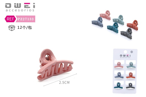 [8428947271338] Pack pinza 2.5cm 6 piezas 12 unidades PZ27133 - Accesorios para el cabello