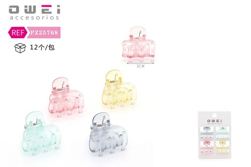 [8428947257684] Pinza 3cm 4 piezas 12 unidades PZ25768 - Accesorios para el cabello