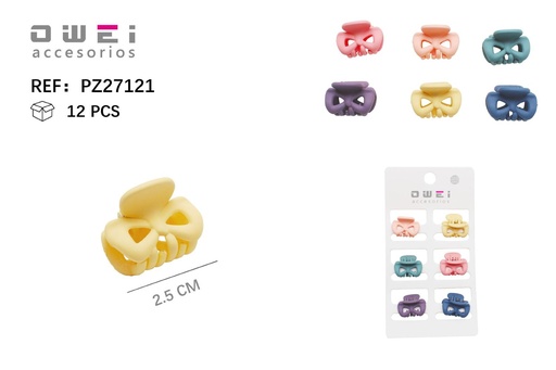 [8428947271215] Pinza 2.5cm 12 unidades PZ27121 - Accesorios para el cabello