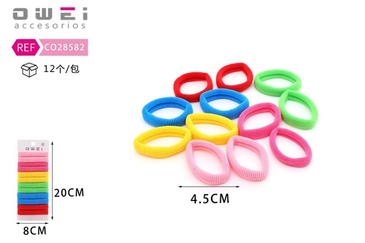 [8428947285823] Pack de gomas 12 unidades CO28582 - Accesorios para el cabello