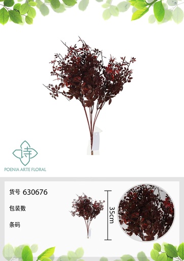 [630676ROJO] Ramo de flor artificial - Flores decorativas