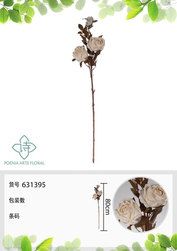 [631395GRANATES] Ramo de rosa grande 80 cm - Flores decorativas