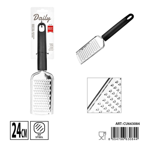 [0239904] Rallador de acero inoxidable 24x6 cm - Utensilios de cocina