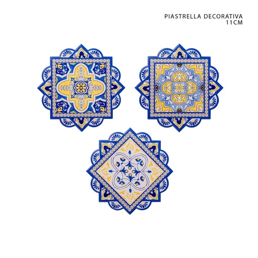 [0230477] Tejas decorativas cerámicas 11cm - Protectores de mesa y accesorios