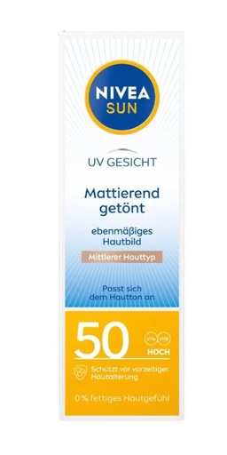 [4005900998125] Protector solar facial NIVEA SPF-50 50ml - Productos para el cuidado de la piel